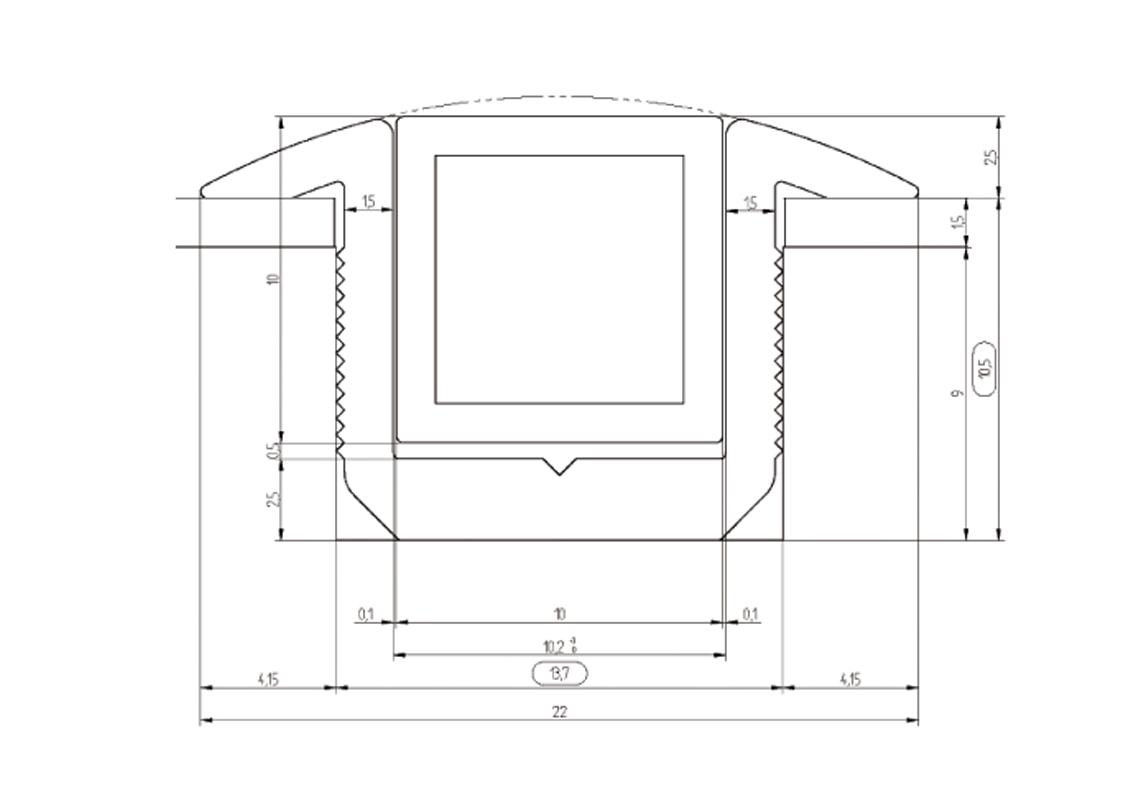 LED floor lighting with optic fiber for bus and coach